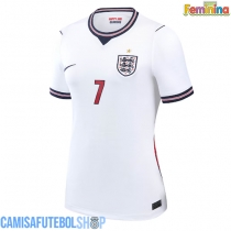 Camisa de time de futebol Inglaterra Bukayo Saka #7 Replicas 1º Equipamento Feminina Mundo 2026 Manga Curta